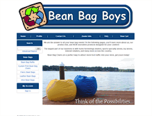 Tablet Screenshot of beanbagboys.com